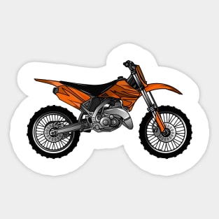 Dirt bike off-road motorcycle / motocross cartoon Sticker